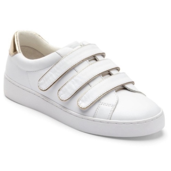 Vionic Shoes - Women’s VIONIC Bobbi white leather Velcro triple strap sneakers- Size 7
